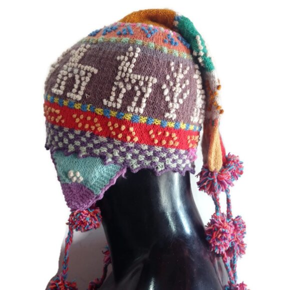 Chullo Unisex Knitted Wool Winter Cusco Peru